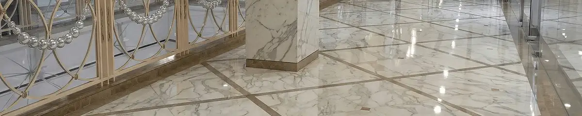 Beautiful marble floor professionally installed in Nashua, NH